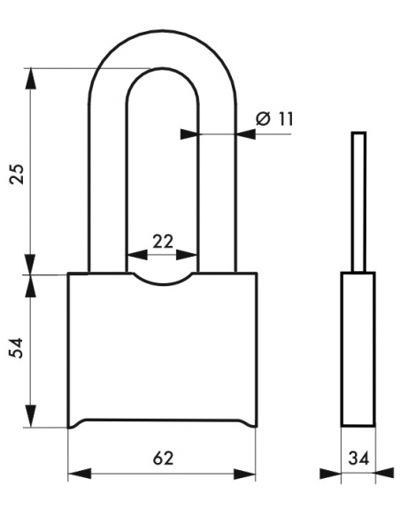 Lucchetto alta sicurezza combinazione modificabile SRH, nero, acciaio al molibdeno - THIRARD