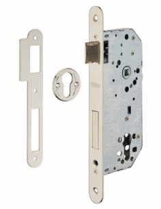 Cassa serratura asse 50 mm per cilindro, frontale nichelato – THIRARD