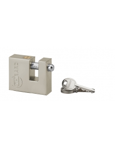 Lucchetto Land in acciaio, rettangolare 50mm, 3 chiavi, serrande, cancelli - THIRARD