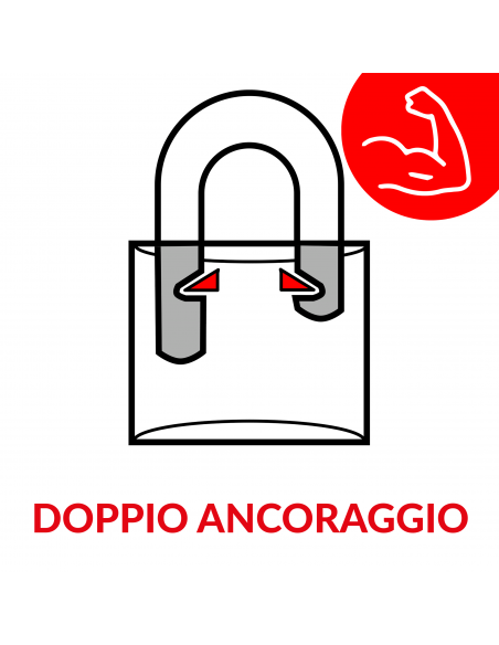 Lucchetto di sicurezza Disk, 4 chiavi reversibili, 50mm, arco in acciaio temprato nichelato, meccanismo a dischi - THIRARD