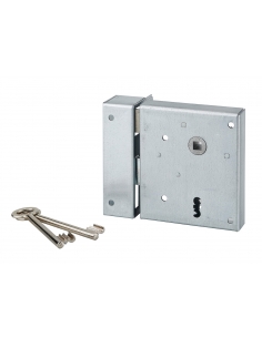 Serratura da applicare PDT con scrocco, asse 60 mm, tirante, 100 x 120 mm, sinistra – THIRARD
