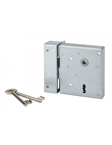 Serratura da applicare PDT con scrocco, asse 60 mm, tirante, 100 x 120 mm, sinistra – THIRARD