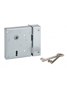 Serratura da applicare PDT con scrocco, asse 60 mm, tirante, 100 x 120 mm, destra – THIRARD