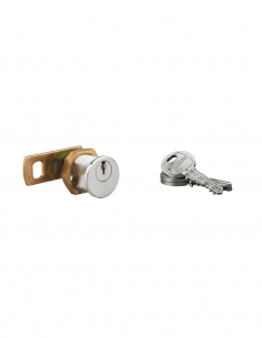 Serratura a camma filettata HG5 in ottone cromato, 3 chiavi – THIRARD