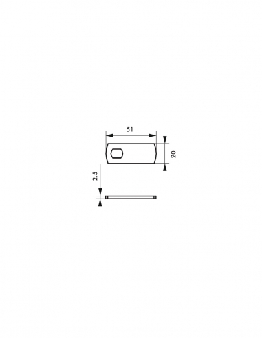 Camma piatta per cilindretto N°1 - THIRARD