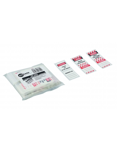 Set di etichette per 50 lucchetti, inglese/rumeno/ungherese – THIRARD