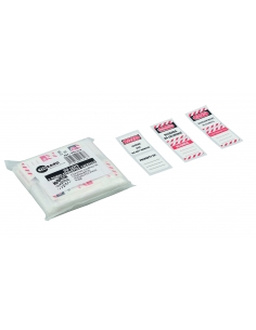 LOTTO DI 50 ETICHETTE PER LUCCETTI IN 3 LINGUE