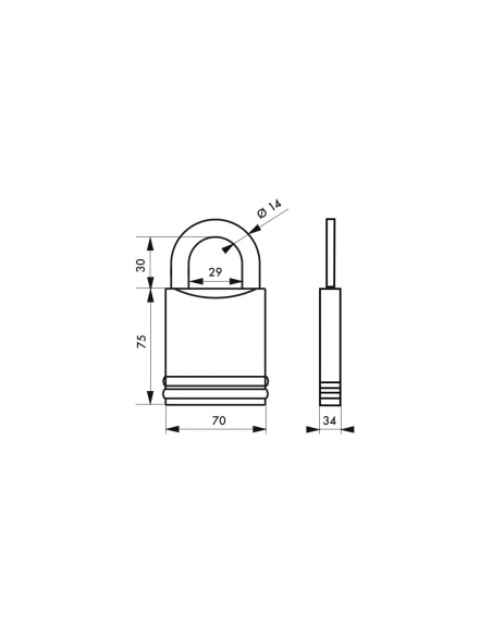 CAD 740 CP 70MM MANICO IN ACCIAIO AL MOLIBDENO SS CYL