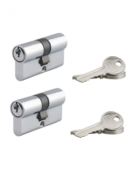 2 CILINDRI PROFILO 30X30 CHR