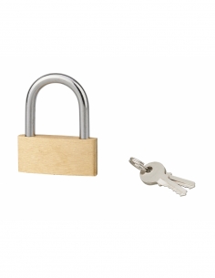 Lucchetto BASIC 50 mm con arco in acciaio, 2 chiavi – THIRARD