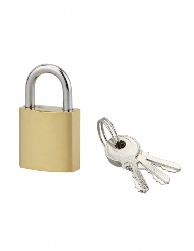 LUCCHETTO 25MM MANICO ACCIAO CEMENTATO 3CL