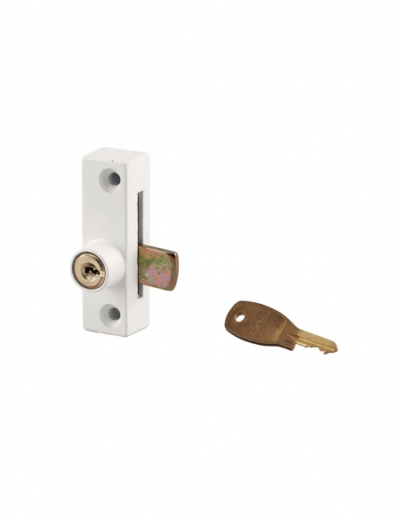 Chiavistello con cilindro per finestra in legno, bianco, 1 chiave – THIRARD