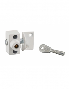 Chiavistello universale nichelato per finestre in legno o metallo, 1 chiave – THIRARD