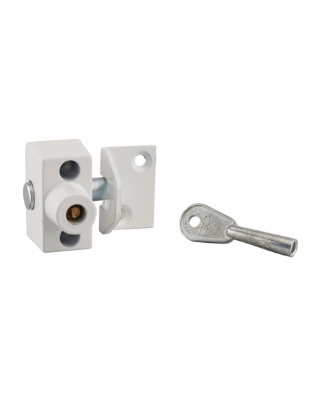 Chiavistello universale nichelato per finestre in legno o metallo, 1 chiave – THIRARD