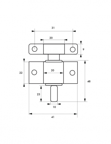 Chiusura per finestra, laccata bianca - THIRARD