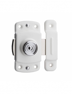 Serratura per ante di mobili, 35 mm, bianca - THIRARD