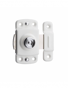 Serratura per ante di mobili, 30 mm, bianco - THIRARD