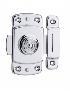 Serratura per ante di mobili, 40 mm, ottone cromato - THIRARD