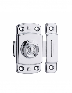 Serratura per ante di mobili, 35 mm, ottone cromato - THIRARD