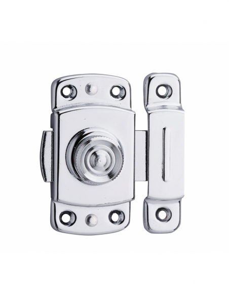 Serratura per ante di mobili, 35 mm, ottone cromato - THIRARD