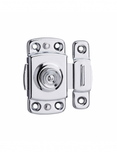 Serratura per ante di mobili, 30 mm, ottone cromato - THIRARD