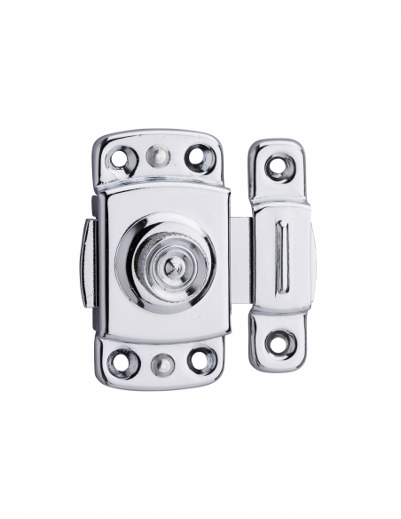 Serratura per ante di mobili, 30 mm, ottone cromato - THIRARD