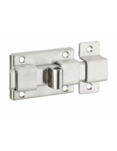 Catenaccio piatto per ante di mobili, 65 mm, acciaio inox - THIRARD