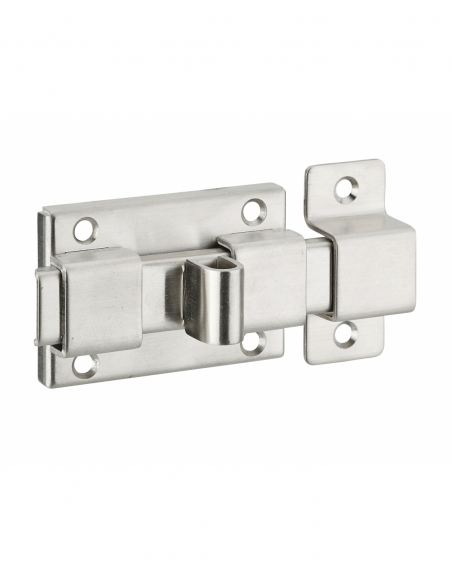 Catenaccio piatto per ante di mobili, 65 mm, acciaio inox - THIRARD