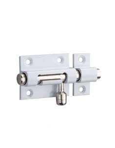 Catenaccio, ottone lucido bianco, chiavistello Ø 8 mm, 40x30 mm - THIRARD