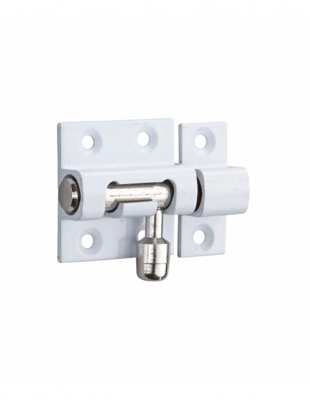 Chiavistello in ottone laccato bianco 30 mm – THIRARD