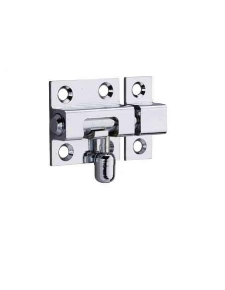 Catenaccio, ottone cromato, chiavistello Ø 8 mm, 30x30 mm - THIRARD