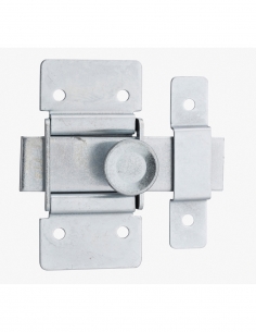 Catenaccio per porta mobile, acciaio, chiavistello piatto 21 mm, zincato - THIRARD