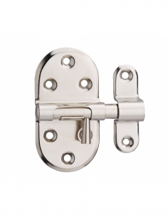 Catenaccio per porta mobile, acciaio, chiavistello Ø 9 mm, nichelato - THIRARD