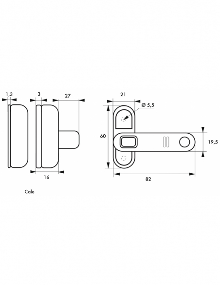 Blocco di sicurezza per finestra con allarme sonoro 110 dB