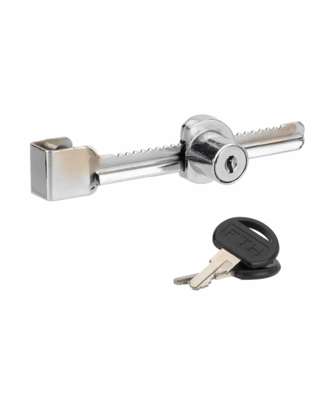 Serratura per vetrina con porta scorrevole, nichelata, 2 chiavi – THIRARD