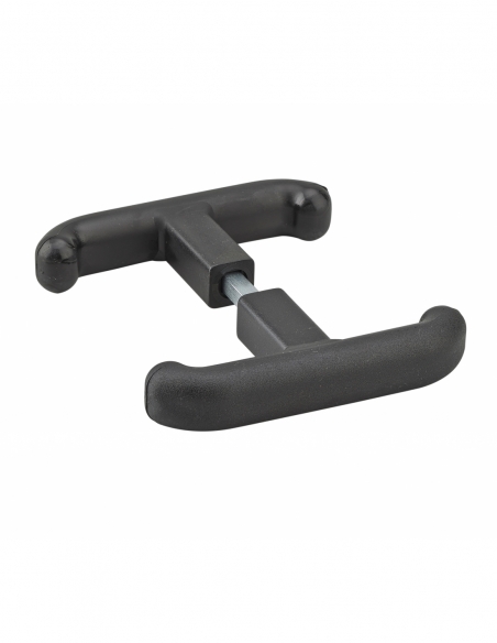 Maniglia a T doppia con quadro 7 mm, nera, per ref. 00096568 – THIRARD