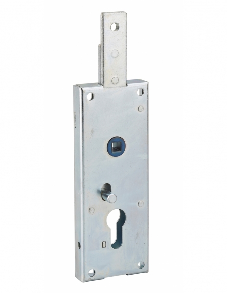 Scatola serratura da applicare a doppia entrata con quadro per garage basculante, 60 x 160 mm, quadro 7 mm, grigio – THIRARD