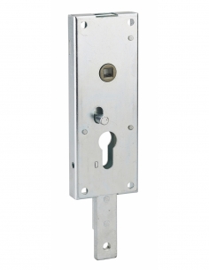 Scatola serratura da applicare a doppia entrata con quadro per garage basculante, 60 x 160 mm, quadro 7 mm, grigio – THIRARD