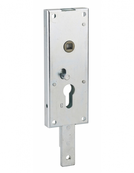 Scatola serratura da applicare a doppia entrata con quadro per garage basculante, 60 x 160 mm, quadro 7 mm, grigio – THIRARD