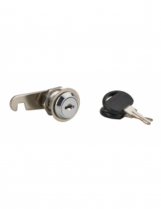 Serratura a camma per cassetta postale, nichelata, lunghezza 20 mm, 2 chiavi – THIRARD