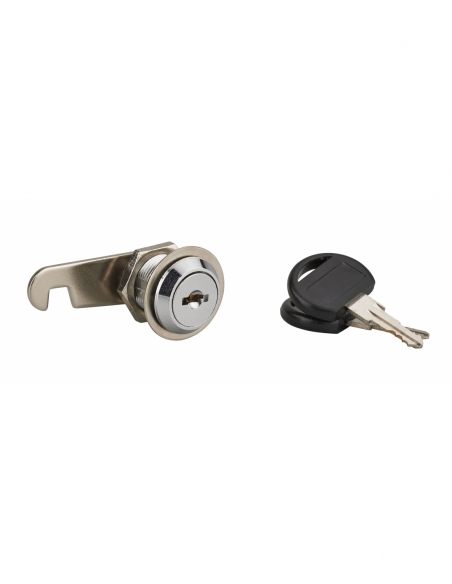 Serratura a camma per cassetta postale, nichelata, lunghezza 20 mm, 2 chiavi – THIRARD