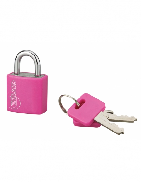 Lucchetto a chiave Maxium Color Rosa, per interno, alluminio, 20 mm, 2 chiavi – THIRARD