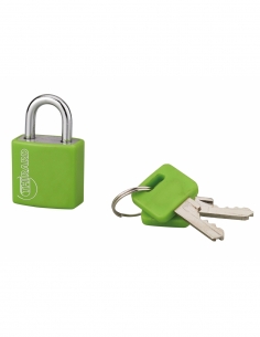 Lucchetto TYPE 1 ALU COLOR 20 mm, verde, corpo in alluminio, 2 chiavi – THIRARD