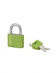 Lucchetto TYPE 1 ALU COLOR 30 mm, verde, corpo in alluminio, 2 chiavi – THIRARD