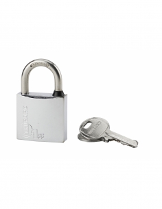 Lucchetto a chiave Tipo 1, ottone, per esterno, arco in acciaio inox, 35 mm, 2 chiavi – THIRARD