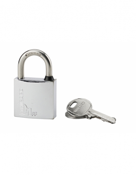 Lucchetto a chiave Tipo 1, ottone, per esterno, arco in acciaio inox, 35 mm, 2 chiavi – THIRARD