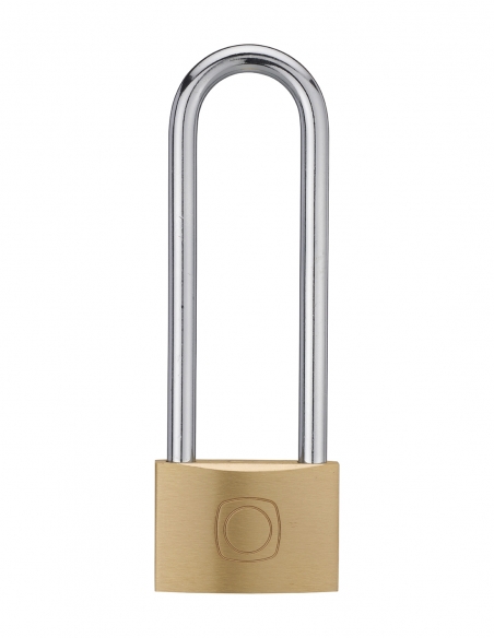 Lucchetto a chiave Tipo 1+, per interno, ottone, arco alto in acciaio, 60 mm, 2 chiavi – THIRARD