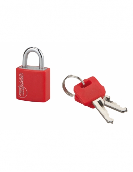 Lucchetto a chiave Tipo 1, per interni, 20 mm, in alluminio, colori assortiti, 2 chiavi – THIRARD