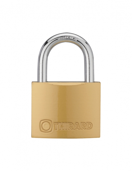 Lucchetto a chiave Tipo 1, in ottone, per interni, arco in acciaio, 75 mm, 2 chiavi - THIRARD