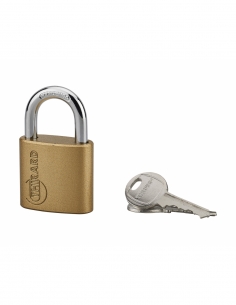 Lucchetto a chiave Ruby, in acciaio, per interni, arco in acciaio, 38 mm, 3 chiavi - THIRARD